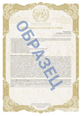 Образец Приложение к СТО 01.064.00220722.2-2020 Кострома Сертификат СТО 01.064.00220722.2-2020 